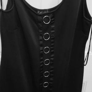 Black mini tank dress